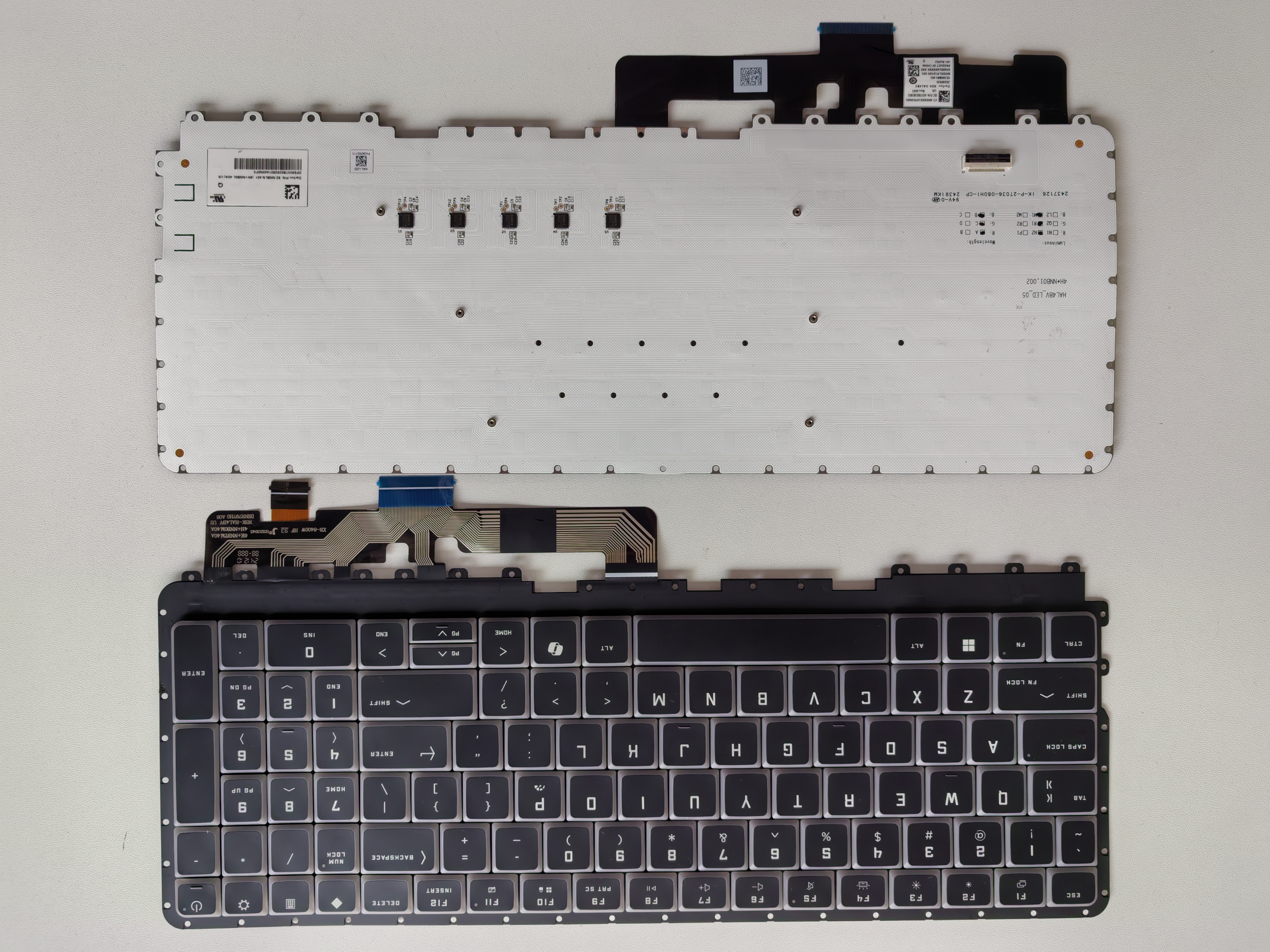 Picture of New Replacement Laptop Keyboard For HP Shadow Elf MAX TPN-I143 RGB colorful backlight with AI key BLACK Backlit,White Side US Layout